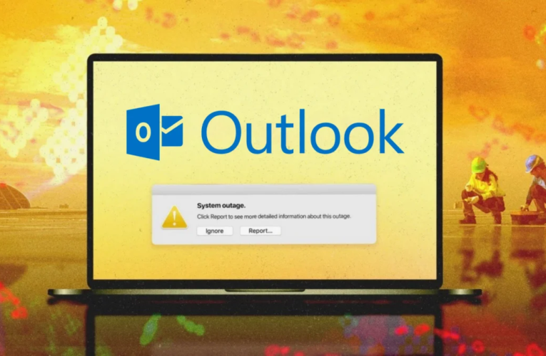 Milhares de usuários relataram interrupções do Microsoft Outlook