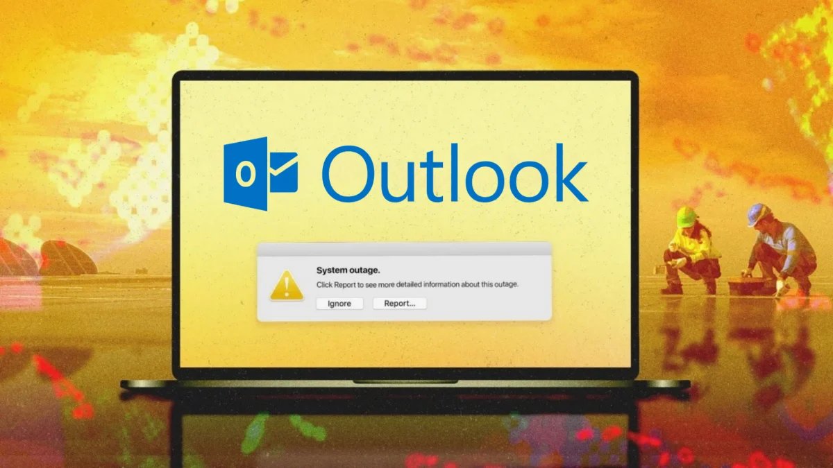 Milhares de usuários relataram interrupções do Microsoft Outlook