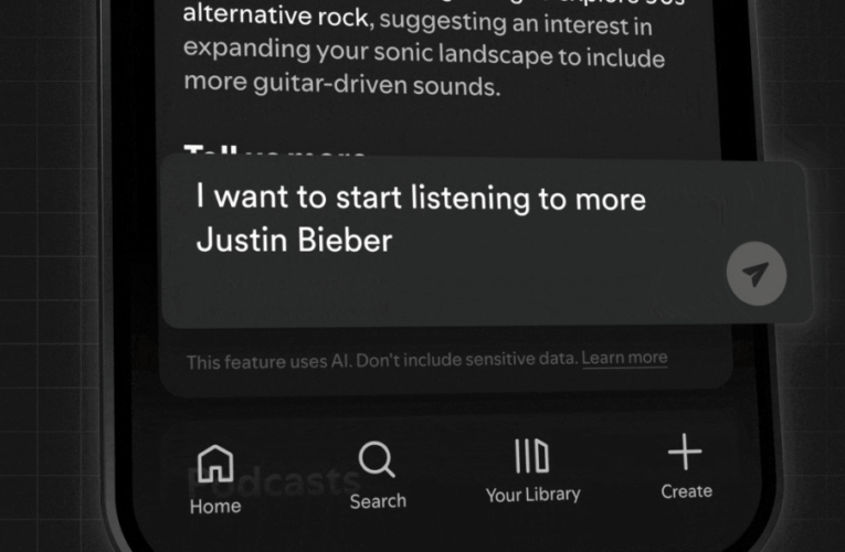 Música recomendada pela IA? Spotify está dando a você mais poder para personalizar