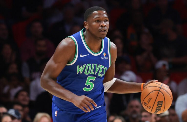 Os Timberwolves tiveram que defender Anthony Edwards
